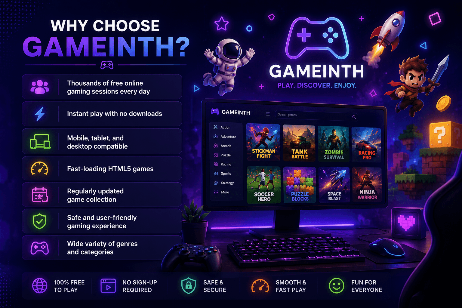 Why Choose Gameinth?